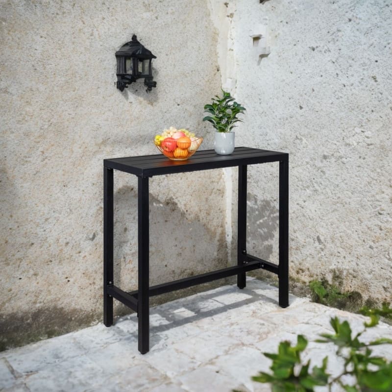 Outdoor 40 in. Metal Bar Dining Table