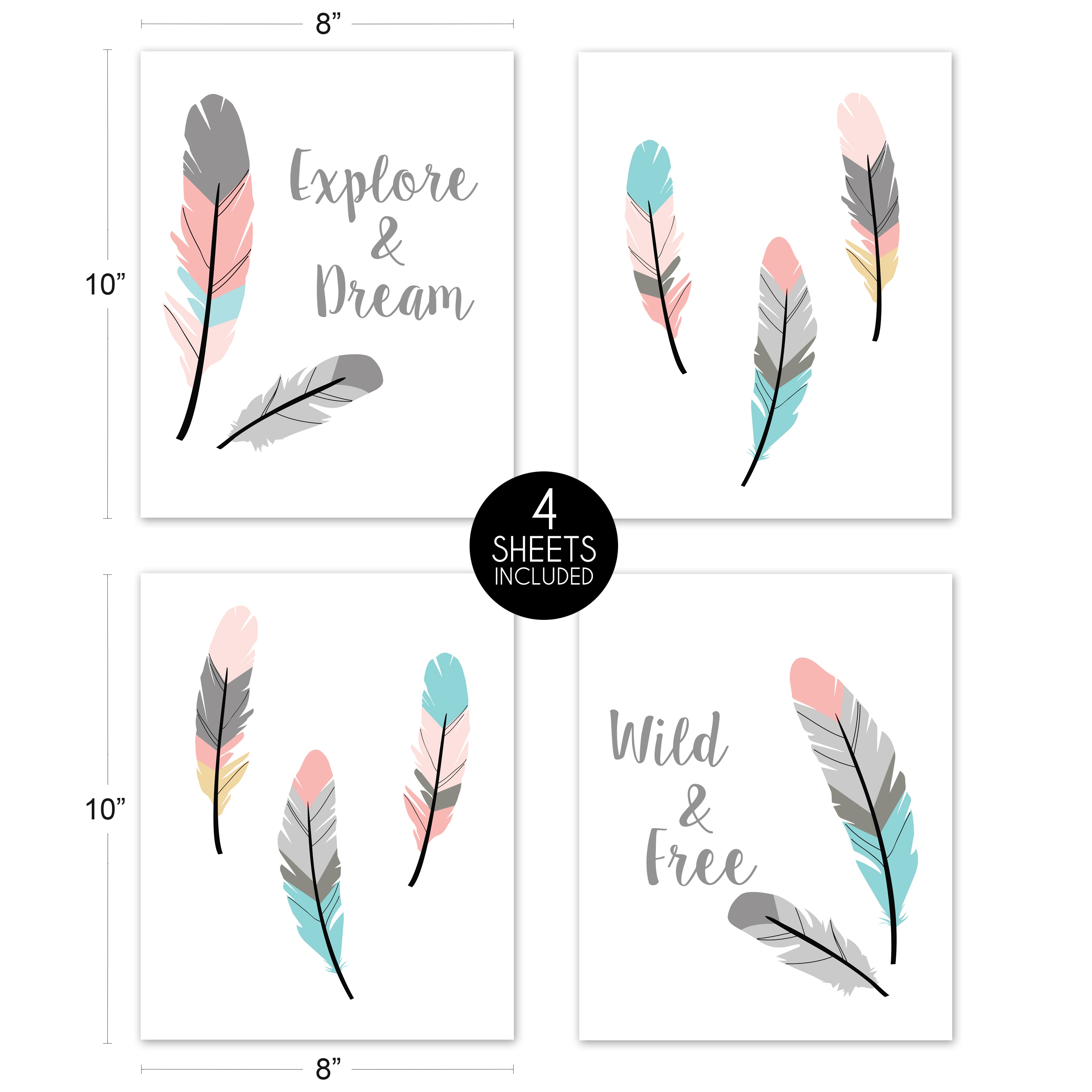 Sweet jojo designs feather collection on sale