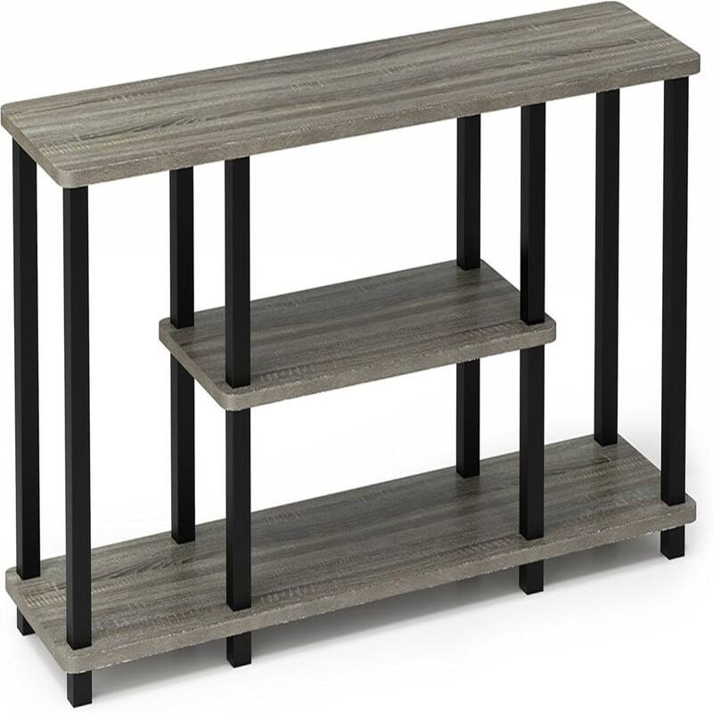 Entertainment TV Stand - French Oak/Black