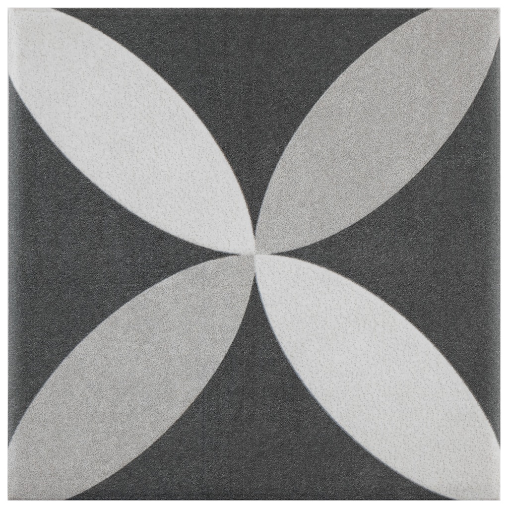 Merola Tile Twenties Mini Petal 3-7/8" x 3-7/8" Ceramic Floor and Wall Tile