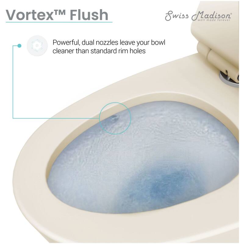 Swiss Madison Virage 1.28 GPF One Piece Elongated Toilet with Left