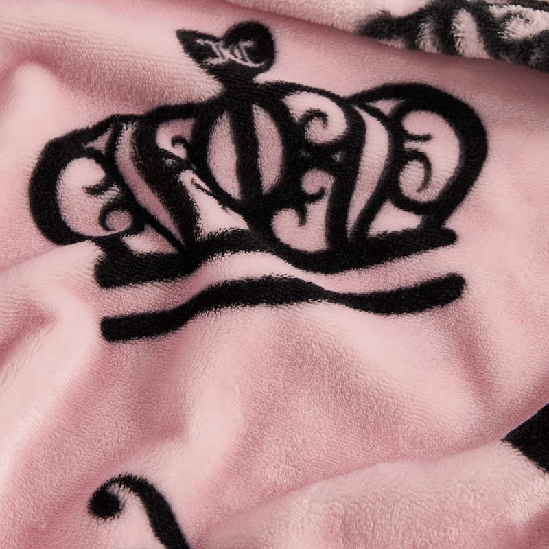 Juicy Couture Printed Plush Throw Blankets