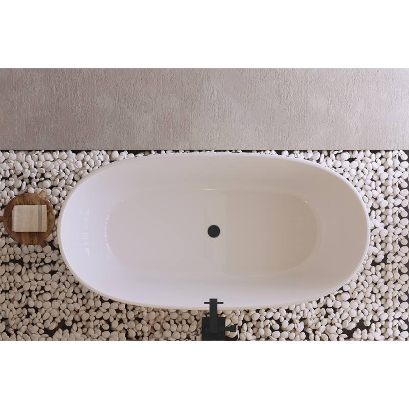 Adler Soaking Bathtub in Glossy White