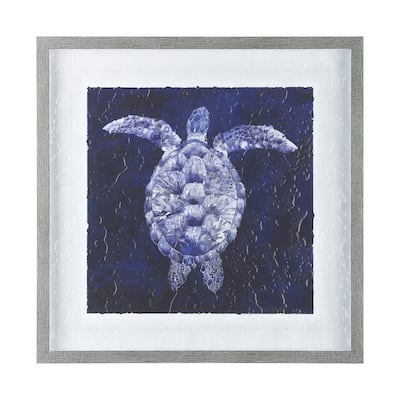 Sea Turtle Shadow I Framed Art Print