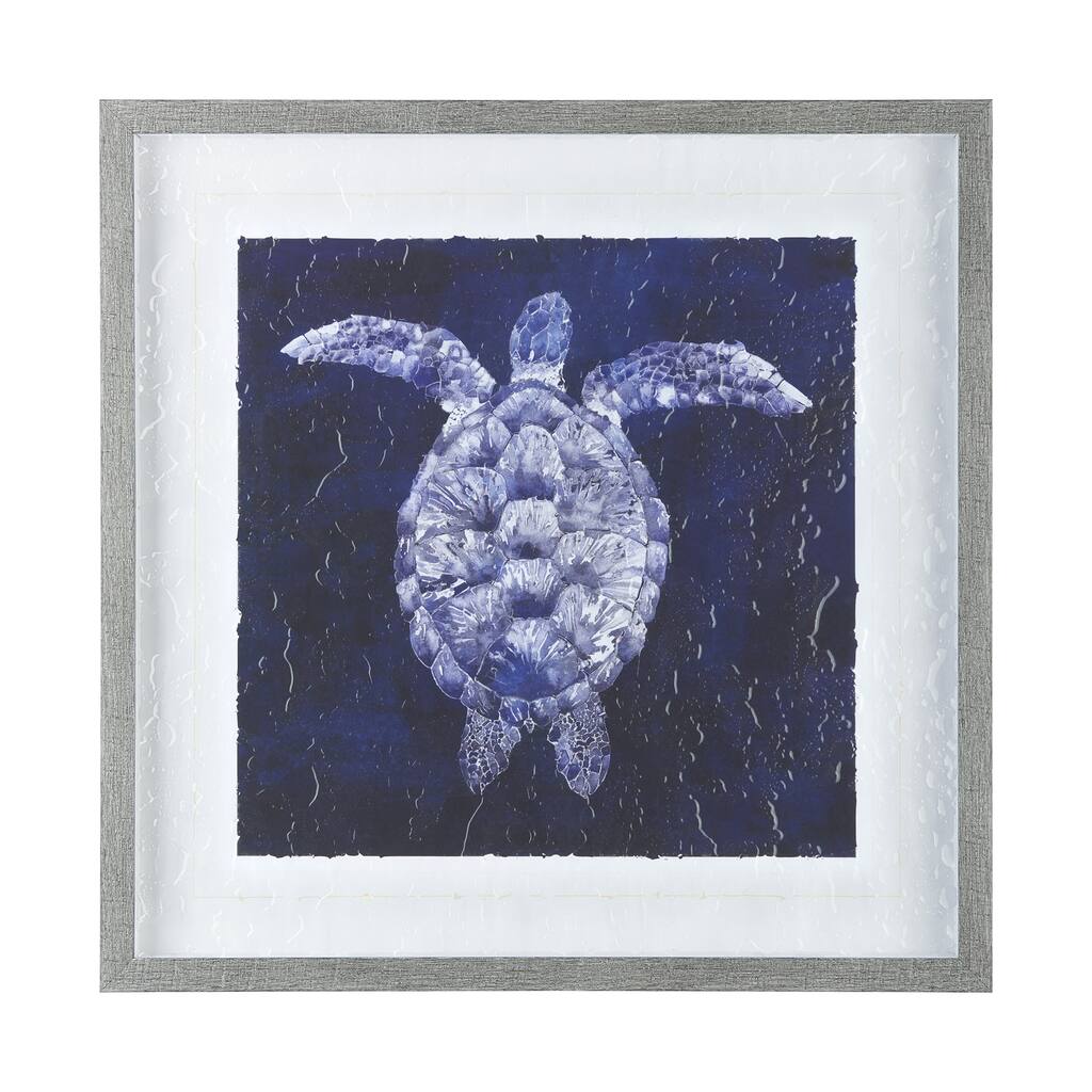 Sea Turtle Shadow I Framed Art Print