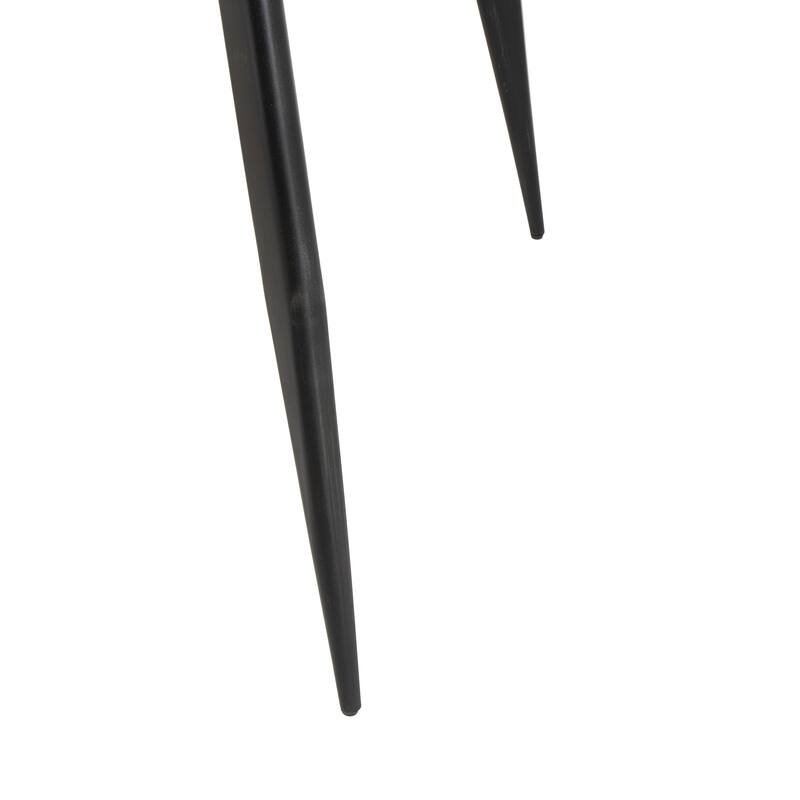 Brown Teak Wood Modern Live Edge Dining Table with Black Metal Legs