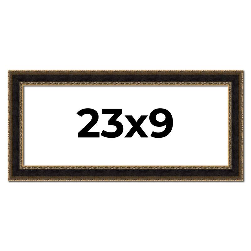 23x9 Frame Gold Antique Vintage Sold Wood Picture Frame | 1.75 Inch