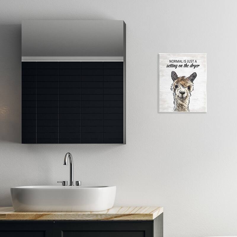 Stupell Normal is Just Dyer Setting Wall Plaque Art Design By Lettered and Lined