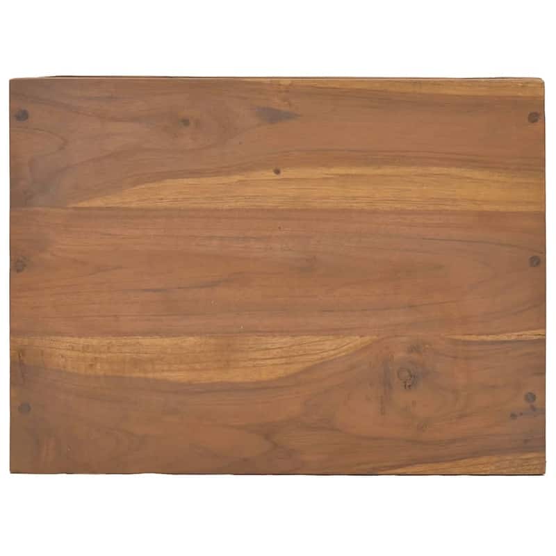vidaXL Bedside Cabinet 15.7"x11.8"x17.7" Solid Teak Wood