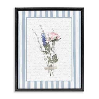 Stupell Delicate Herbs Sketch Framed Floater Canvas Wall Art Design By ...
