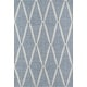 preview thumbnail 1 of 19, Erin Gates by Momeni River Beacon Hand Woven Indoor Outdoor Rug 2' x 3' - Denim