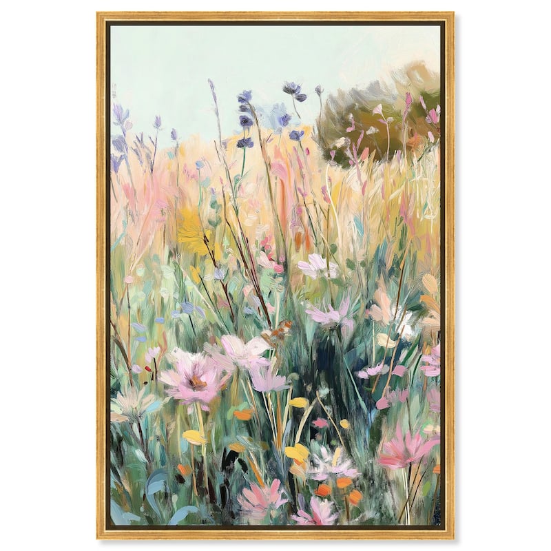 Floral Impressionism II Canvas by Art Remedy - Gold - 20" x 30"