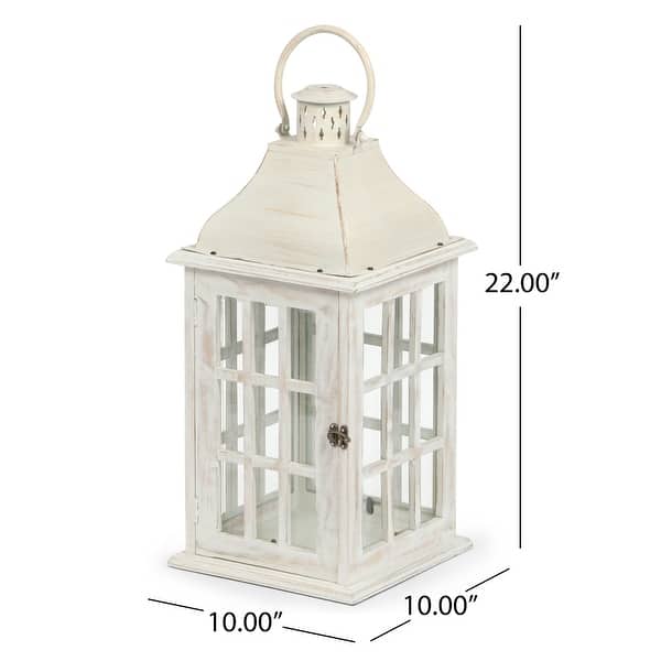 Hooven Indoor Mango Wood Handcrafted Decorative Lantern by Christopher  Knight Home - Bed Bath & Beyond - 32765070