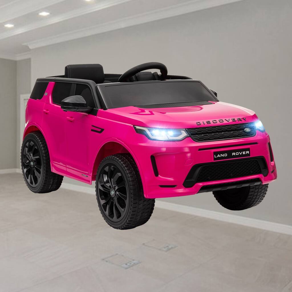 Licensed Land Rover Discovery Sport 12V Kids Ride-On Car with Remote Control, LED Lights, Music, and Soft Start Feature