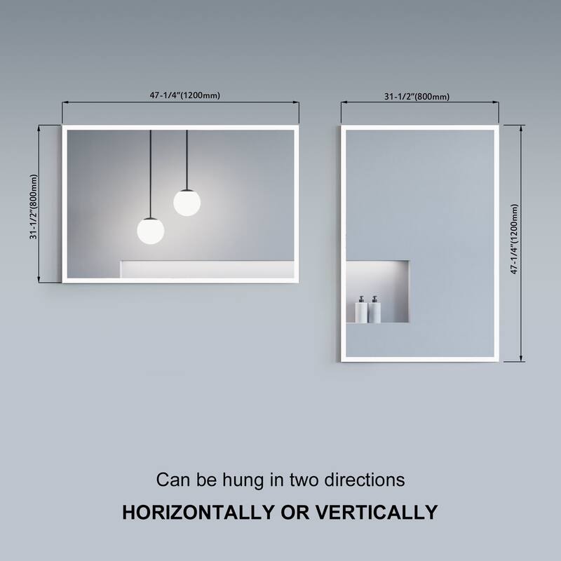 Buley LED Mirror - Rectangle 31" High