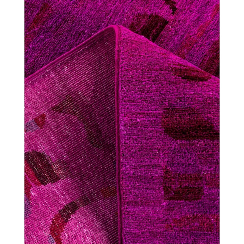 Vibrance One-of-a-Kind Hand-Knotted Runner Rug - Pink, 3' 0" x 10' 0" - 3' 0" x 10' 0"