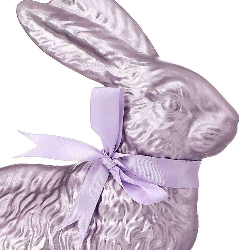 10" Resin Foil Easter Bunny
