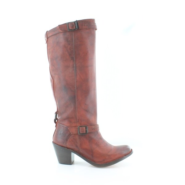 frye burnt red boots