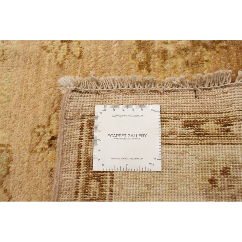ECARPETGALLERY Hand-knotted Peshawar Oushak Beige Wool Rug - 3'10 x 5'10