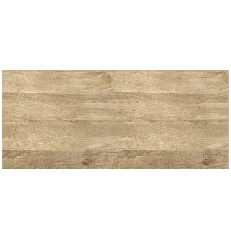 WYNDENHALL Moreno SOLID MANGO WOOD & Metal 39 inchWide Modern Medium Storage Cabinet in Natural - 17"d x 39"w x 42"h