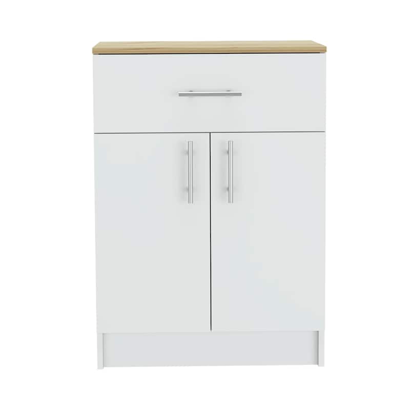 Oxford Pantry Cabinet, One Drawer, One Double Door Cabinet With Two Shelves