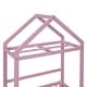 preview thumbnail 12 of 88, Wooden Floor Bed wFence Railings and Detachable House Shape Headboard Platform Bed, Kids Montessori Style Playhouse Frame Bed
