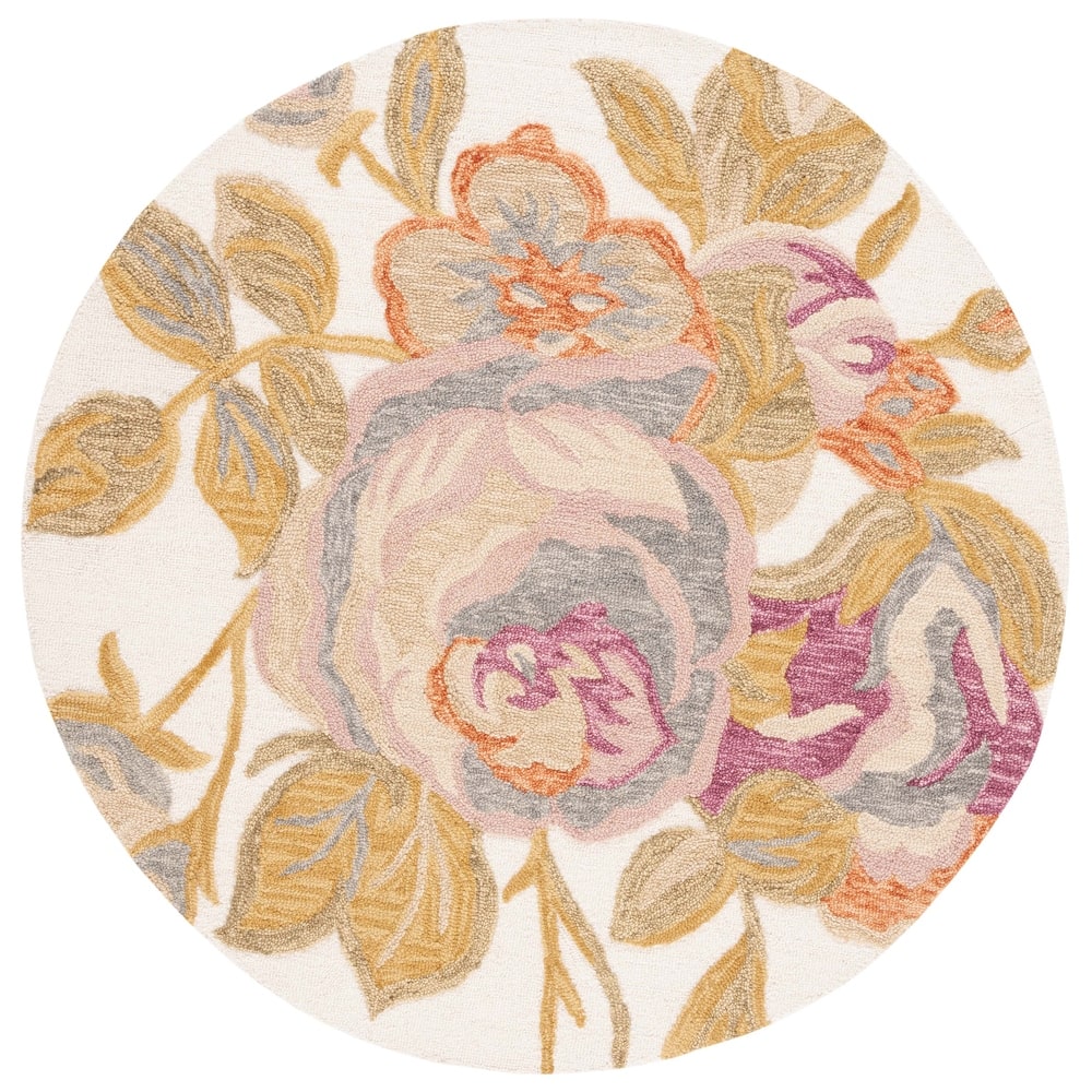 SAFAVIEH Handmade Blossom Brechta Contemporary Wool Rug