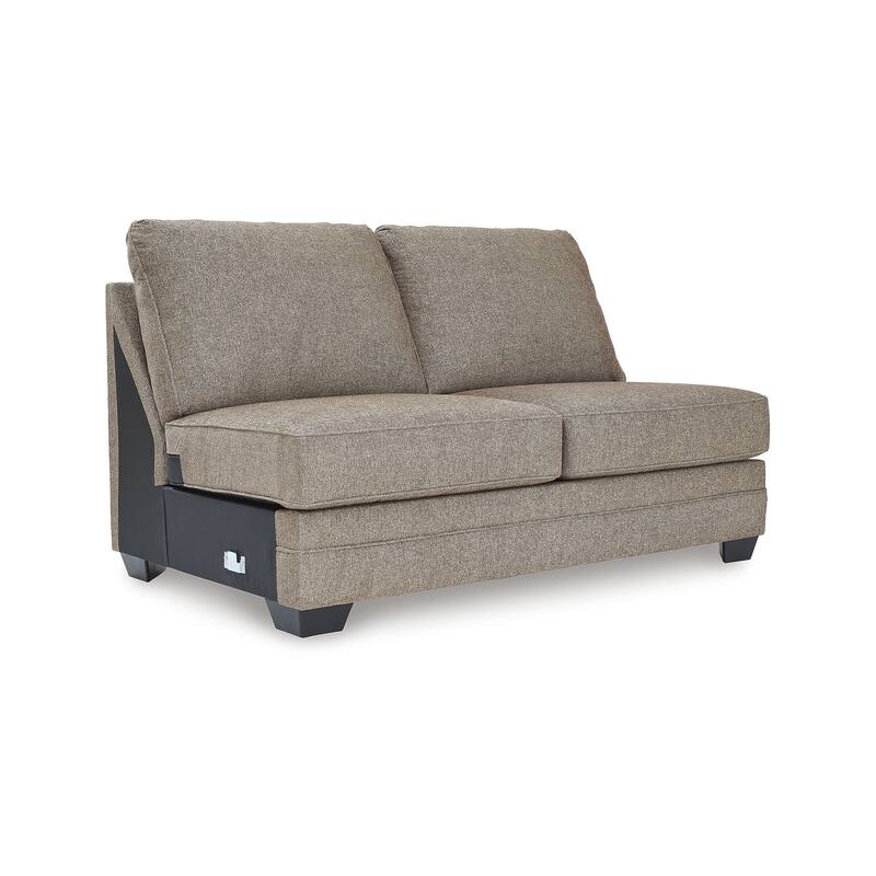 Signature Design by Ashley Cannonbrook Brown 3-Piece Sectional with Chaise - 139" W x 69" D x 40" H