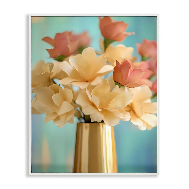 Stupell Modern Day Floral Bouquet Framed Giclee Art Design By Franklyn Gregory - 16 x 20 - White