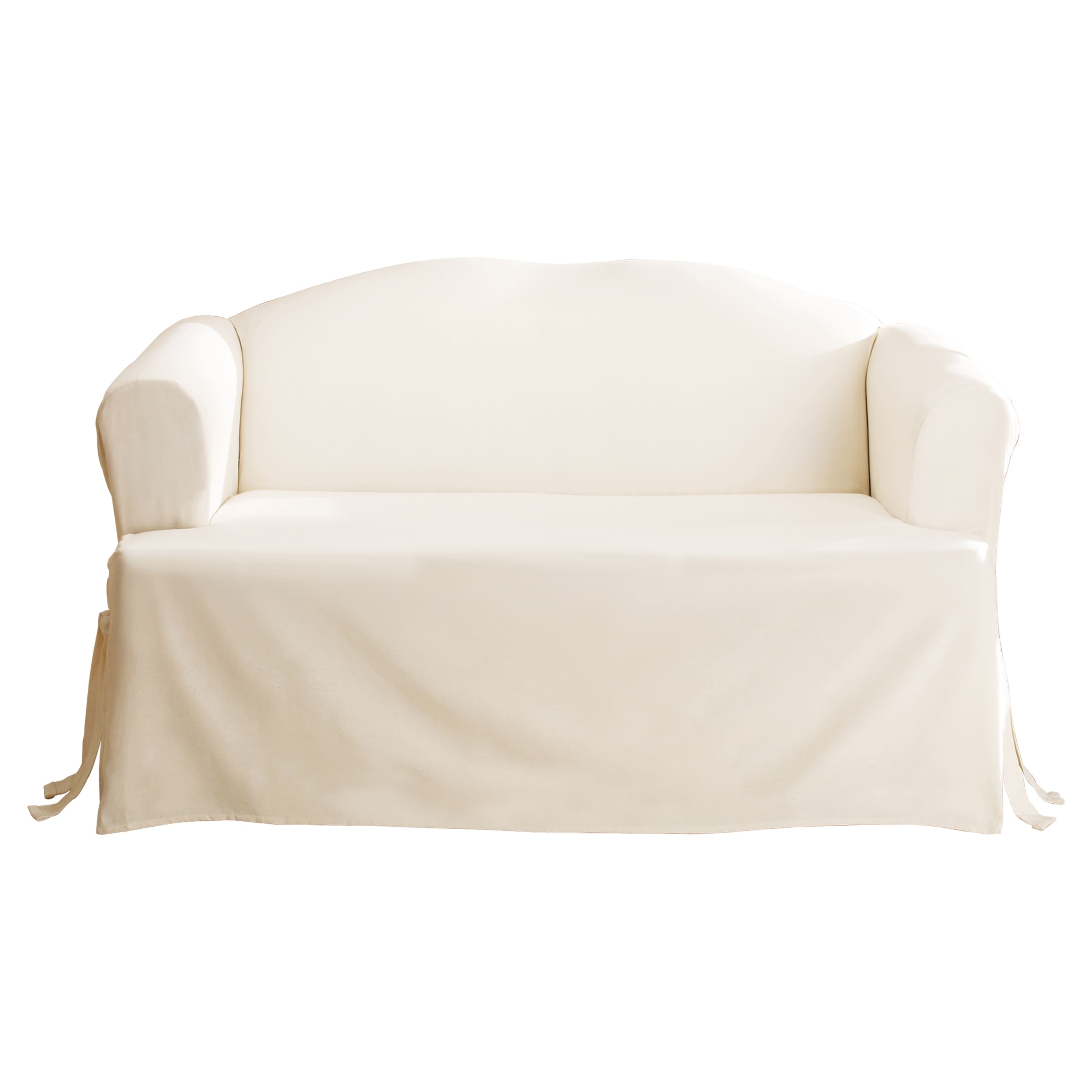 SureFit Duck 1 Piece T Cushion Loveseat Slipcover On Sale Bed Bath