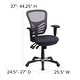 preview thumbnail 19 of 164, Nicholas Mid-Back Blue Mesh Multifunction Executive Swivel Ergonomic Office Chair with Adjustable Arms