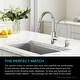 preview thumbnail 161 of 167, Kraus Oletto 2-Function 1-Handle 1-Hole Pulldown Kitchen Faucet