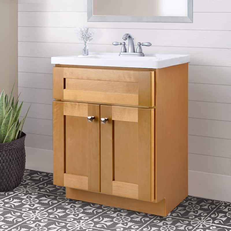 Design House Brookings 22" Single Free Standing Wood Vanity Cabinet