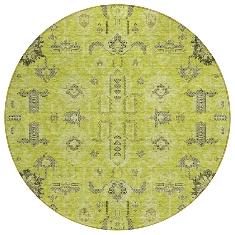 HomeRoots Oriental Traditional Rectangle Outdoor Rug