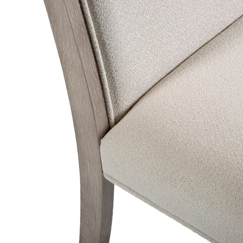 Furniture of America Yetaria Modern Farmhouse Natural Wood Upholstered Side Chair (Set of 2)