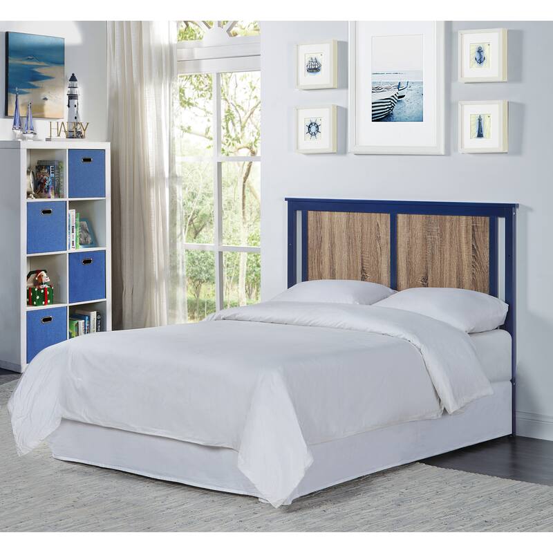 Connelly 4-in-1 Crib and Changer Combo Midnight Blue/Vintage Walnut - Blue+Brown