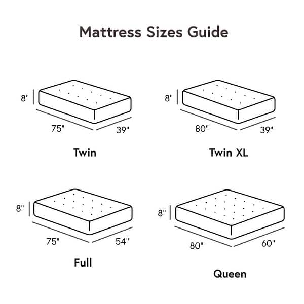 The Beyond Bed™ 8 inch Memory Foam Mattress in a Box with CertiPUR-US and OEKO-TEX
