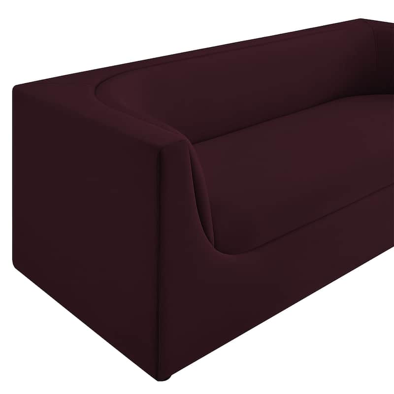 Hilda 86" Curved Back Performance Velvet Sofa