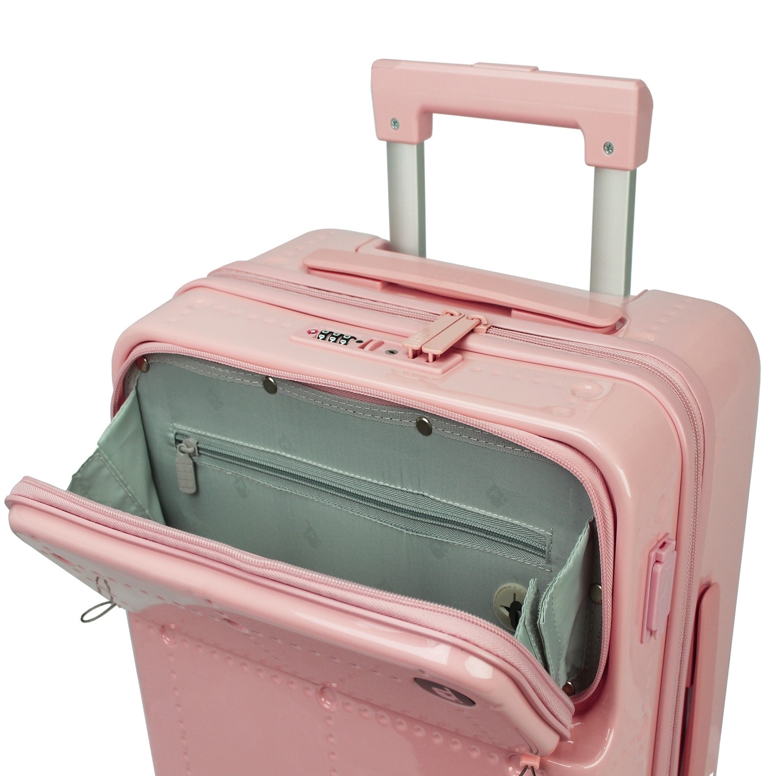 Ultralight Smart Carry-On Luggage with USB-A and USB-C Charging-image