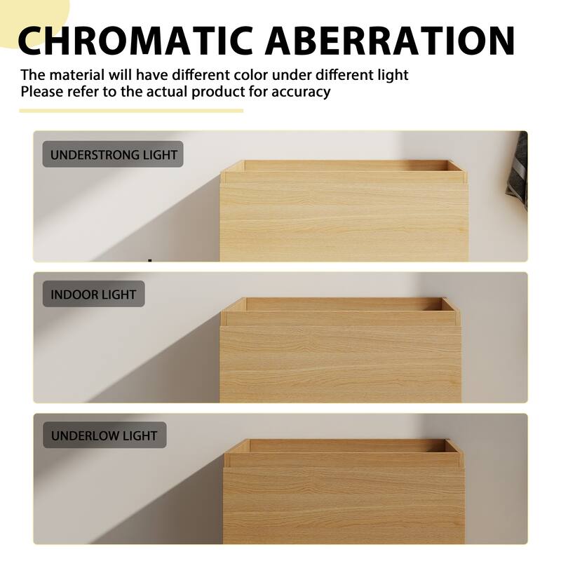 GDFStudio - Geneva Modern Wall-Mounted Bathroom Vanity Set with 2 Soft Close Drawers, Sink NOT INCLUDED