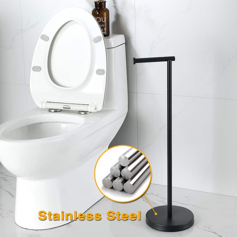 Bathroom Freestanding Toilet Paper Holder Tissue Roll Holder