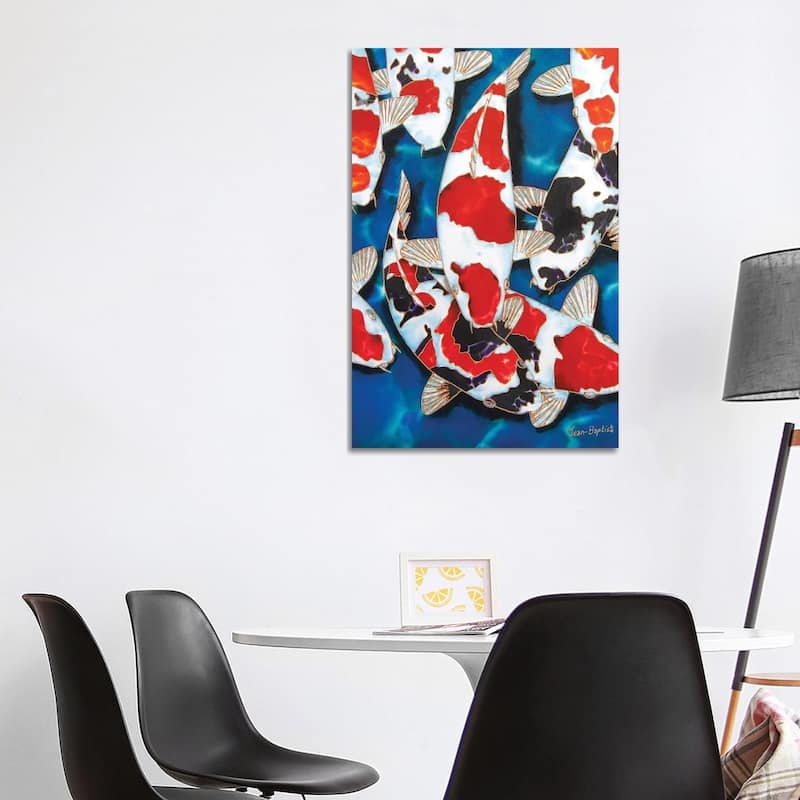 iCanvas "8 Koi" by Daniel Jean-Baptiste Canvas Print - 40x26x1.5
