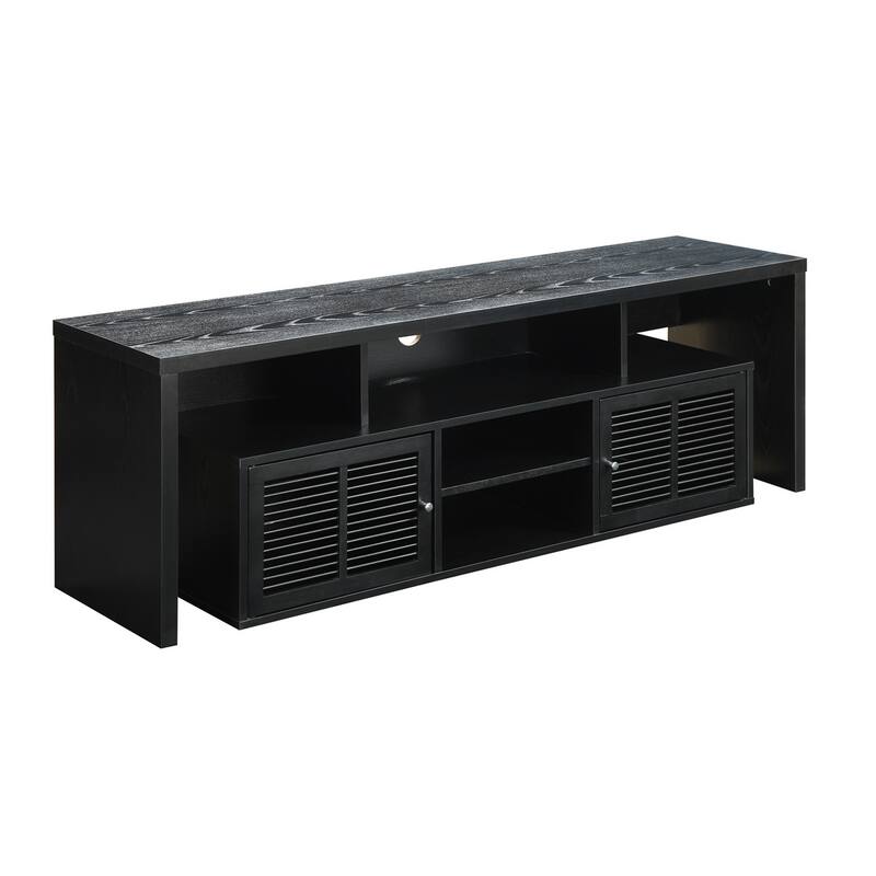 Convenience Concepts Lexington 65 inch TV Stand with Storage Cabinets and Shelves