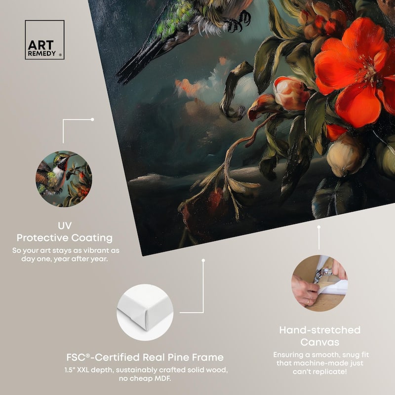 Whirring Wings II Canvas by Art Remedy, Gallery Wrapped