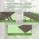 preview thumbnail 7 of 39, VEIKOUS Wooden Greenhouse Shelves, Heavy-Duty Storage Shelving for Wooden Greenhouses, 5 Available Sizes