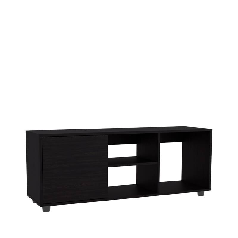 TV Stand for 55 Inch Screens with Storage Shelves and Door Modern Design