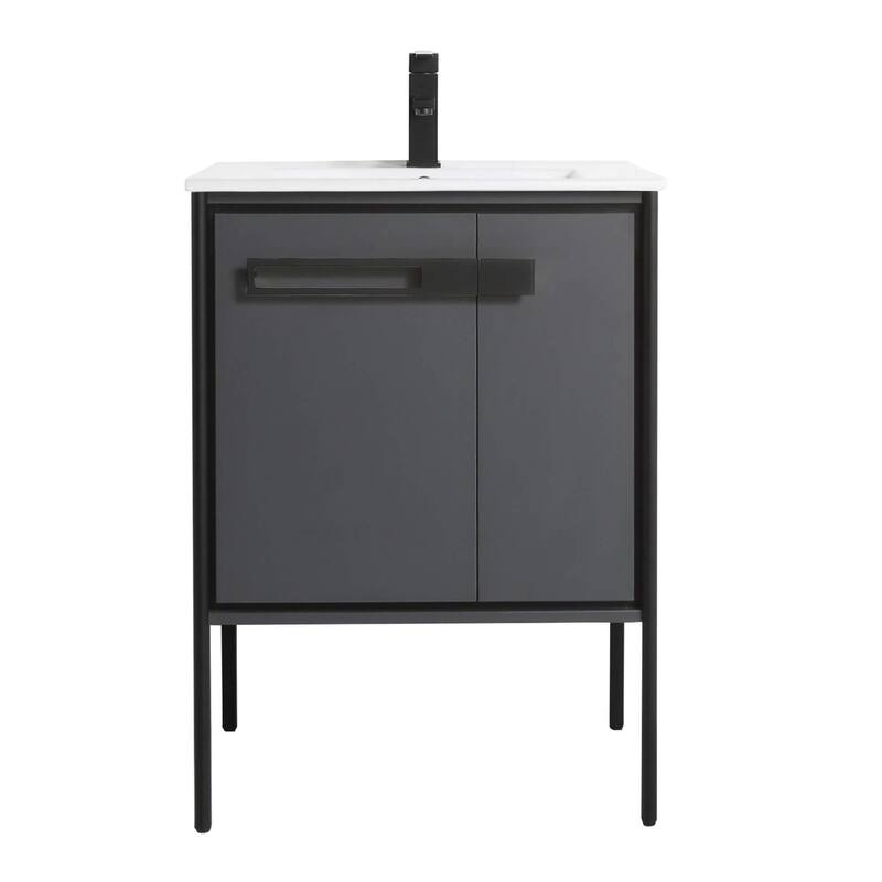 Fine Fixtures Oakville Bathroom Vanity with White Ceramic Sink