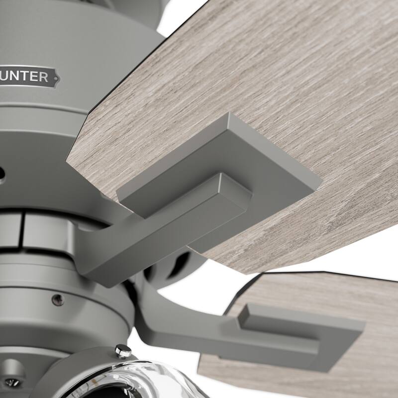 Hunter Gatlinburg Ceiling Fan w/ LED Light Kit, Handheld Remote - Transitional- EASY INSTALLATION