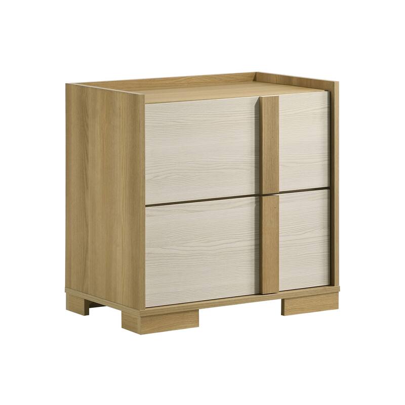 2-Drawer Modern Nightstand