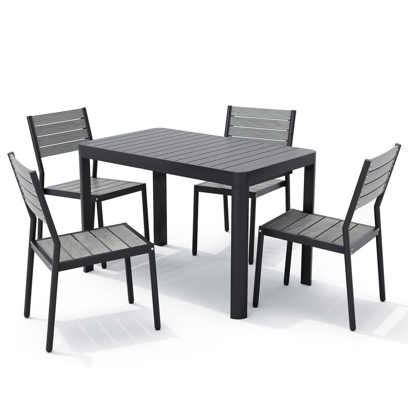 Pellebant Outdoor 5/7-Piece Patio Dining Furniture Set - N/A